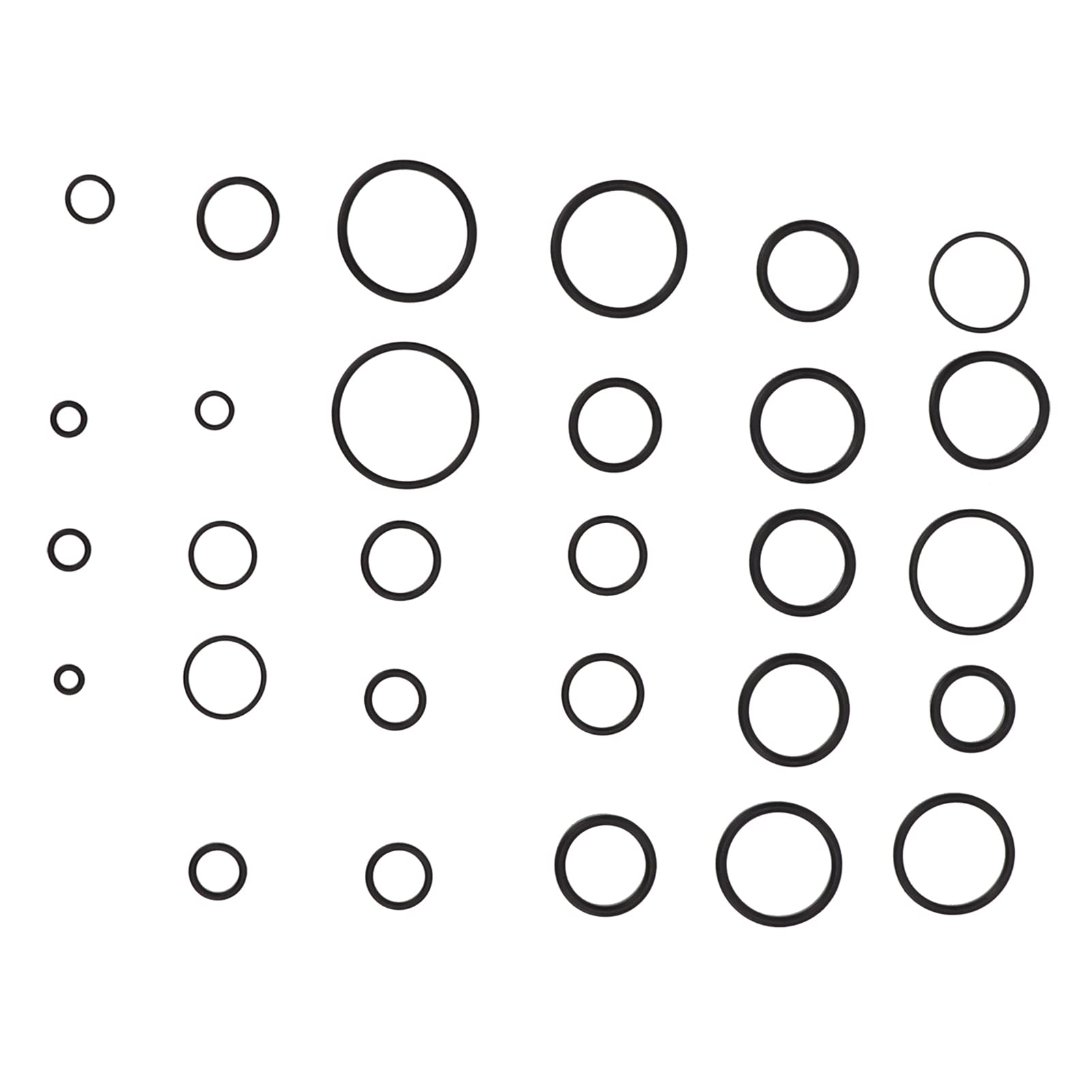 Kit di assortimento di O-ring in gomma di alta qualità, prestazioni di tenuta durevoli, prestazioni di tenuta del di condizionamento dell'aria, sostituzione della guarnizione per