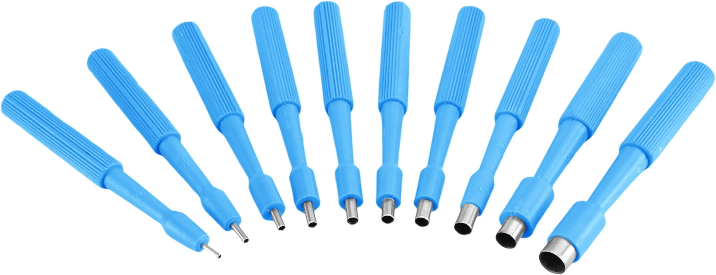 PakCan 使い捨て生検パンチ - 10個セット - 滅菌生検 皮膚パンチ ピアス用 保護ハンドル付き (2mm)