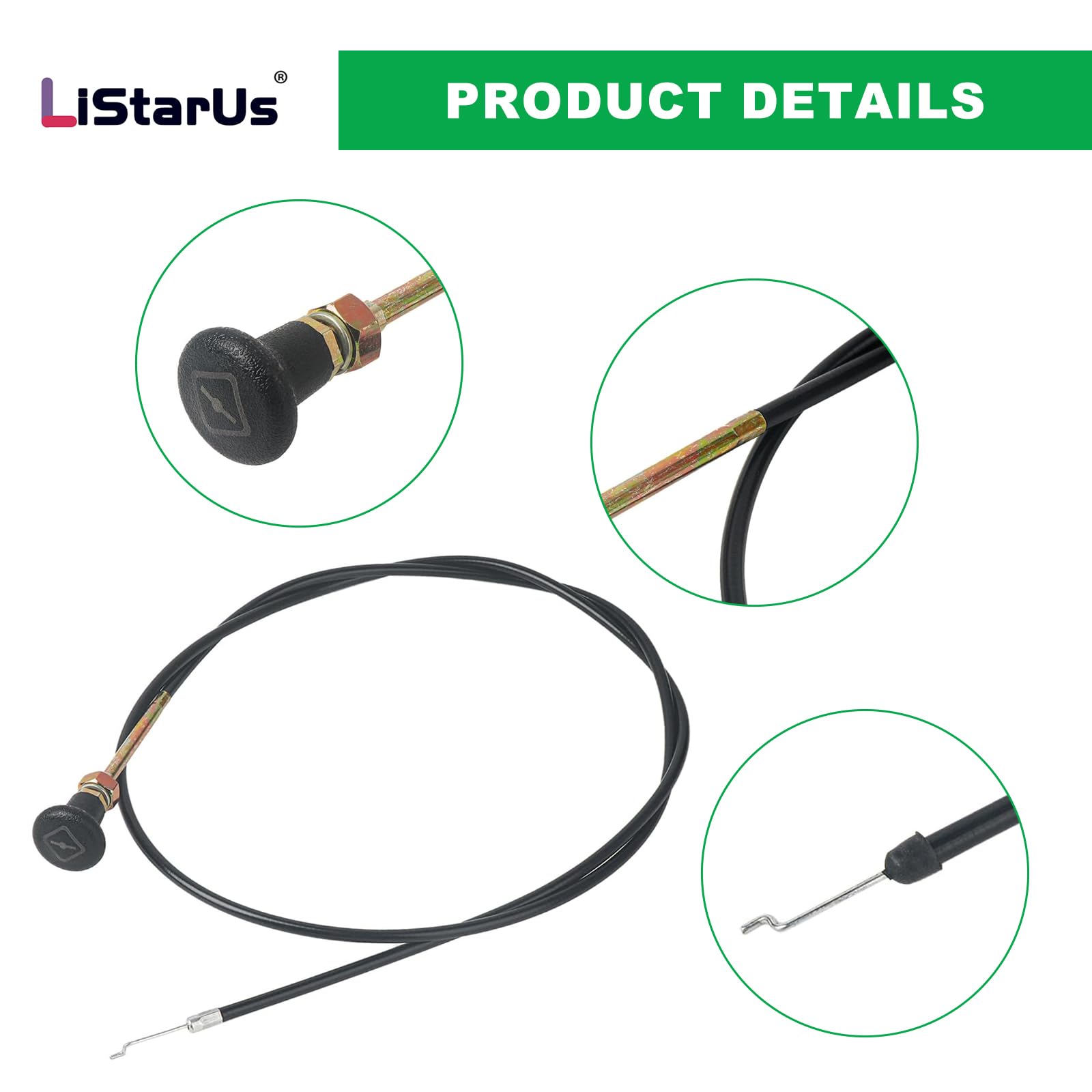054-8017-00 Kabel dławikowy pasuje do kosiarki Bad Boy Stens 290-610, CZT, CZT Elite, Compact Outlaw, MZ Magnum, Maverick, Outlaw, XP, kabel dławika kosiarki pasuje do części kosiarki Bad Boy