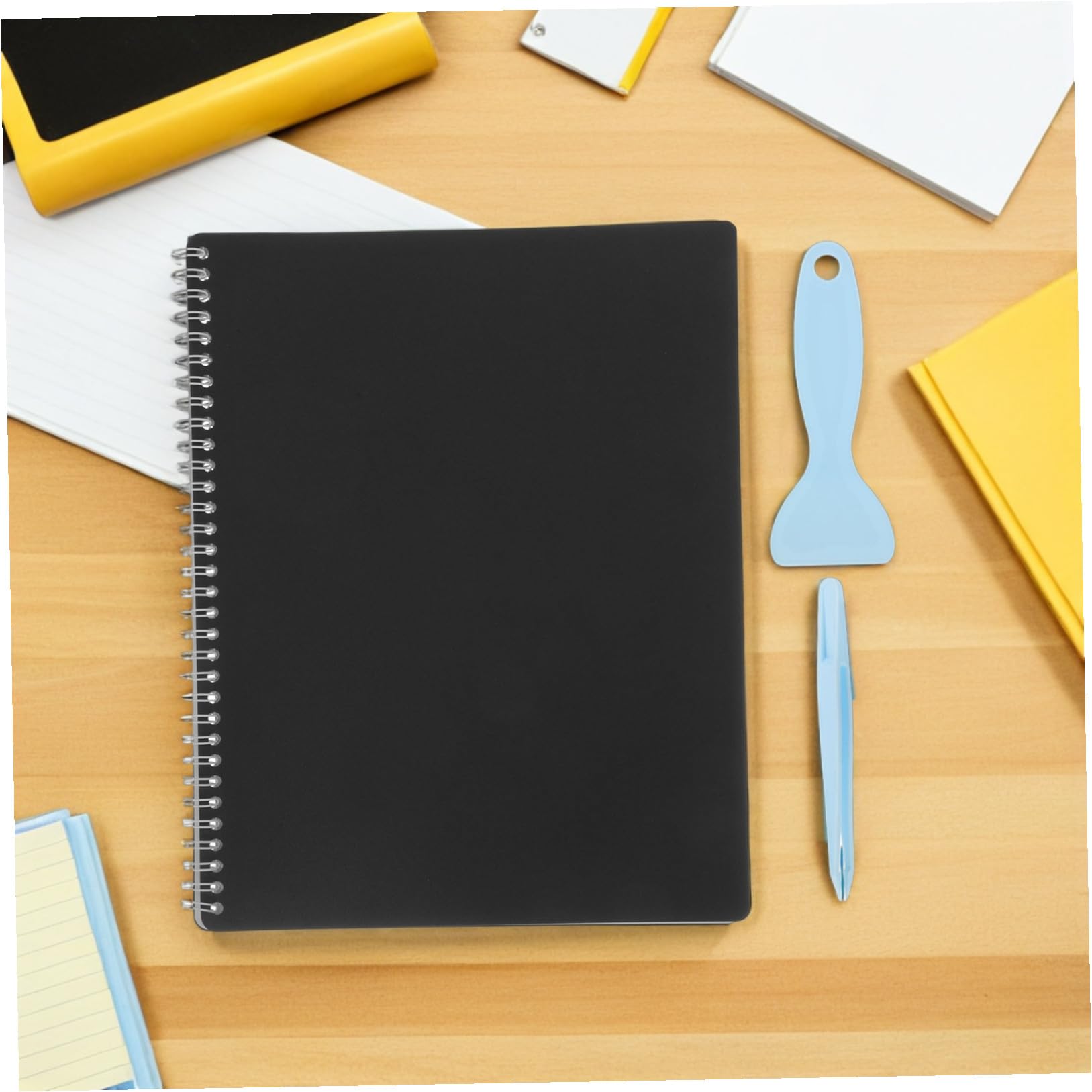 Classeur de Collection D’autocollants Réutilisable Noir, Lot de 2 Set