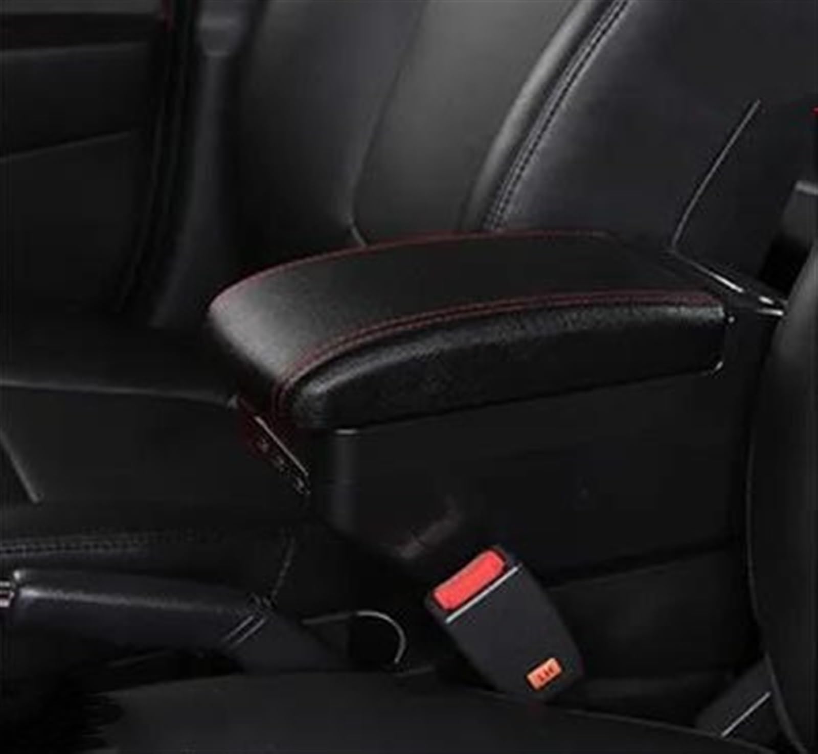 NMJLQW Storage Rack Car Armrest Box Storage Box Car Accessories Interior Retrofit Parts For Almera For Versa For Latio(E Black Red 9 USB)