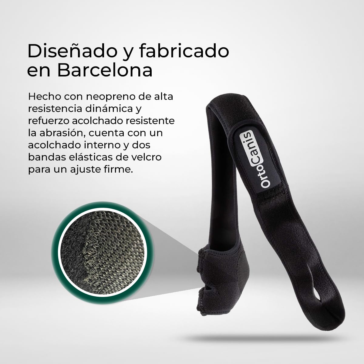 Ortocanis - Protector de Codo para Perro - Codera para Pierna Derecha - Artritis Crónica, Displasia y Lesiones Cutáneas - Ayuda a Reducir Dolor e Inflamación - Talla: L 20,6-25 cm