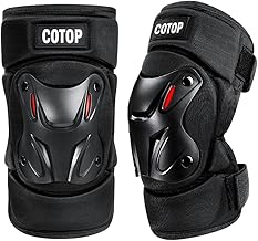 COTOP Professional Motorcycle Knee Pad with Heavy Duty Foam Padding and Adjustable Straps for Motorcycle ATV MTB Cycling