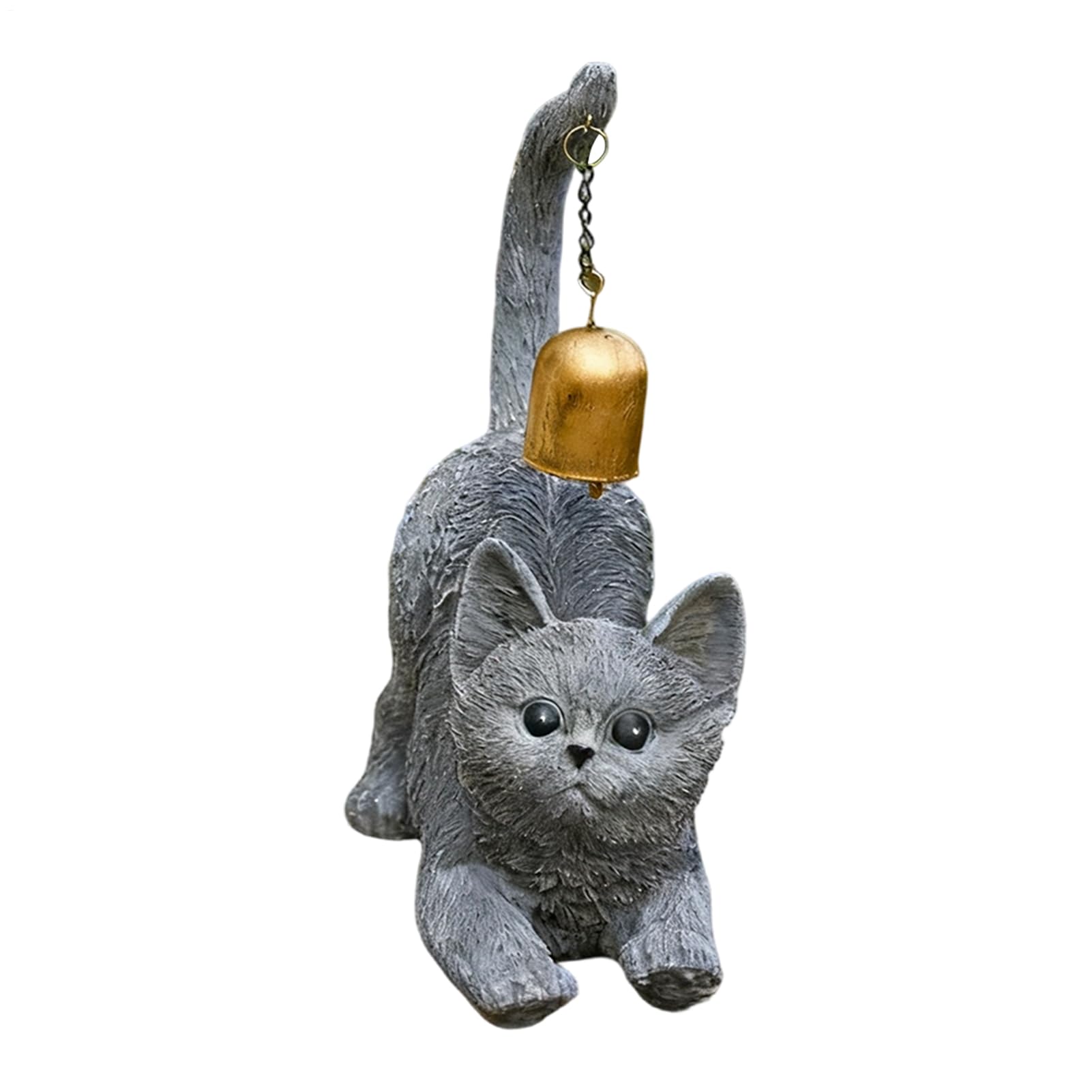 Statue de chat étirée, sculpture en résine haut de gamme pour bureau