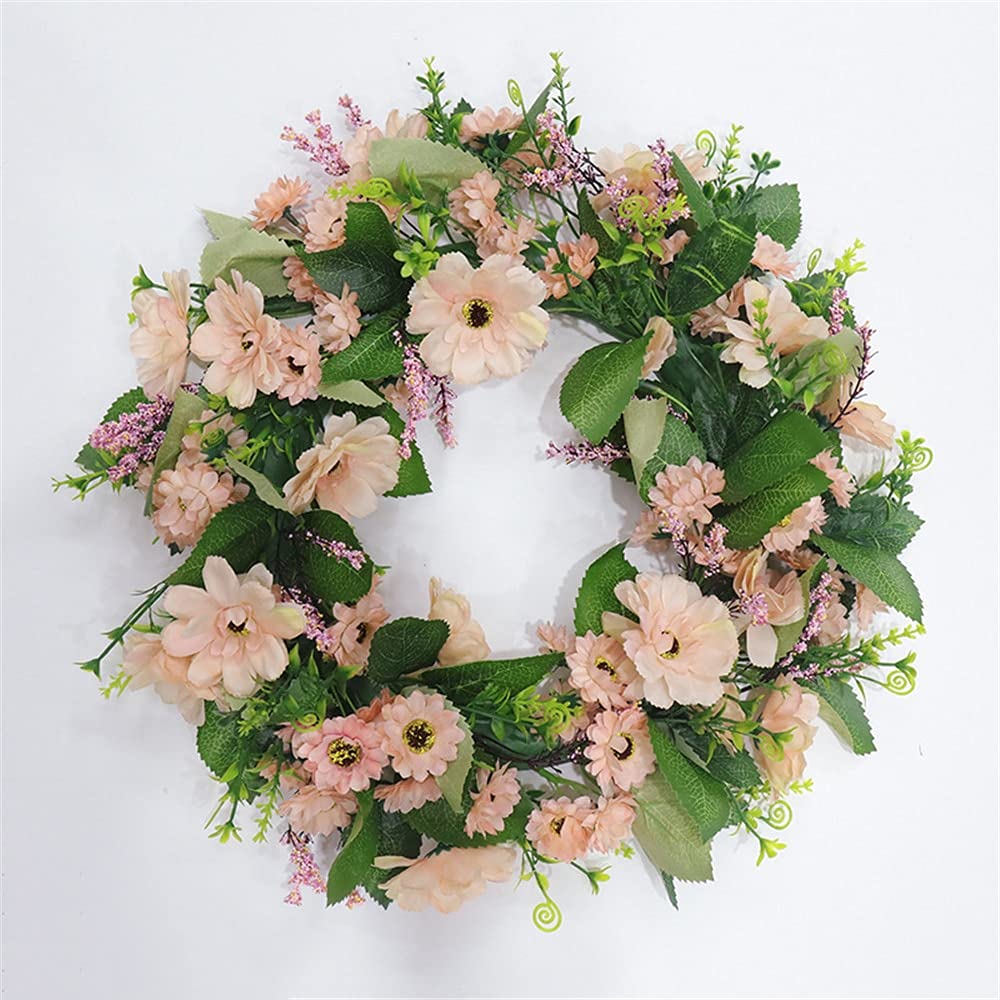 TüRkranz 16 Zoll künstliche Rose Kranz Türdekoration Plantas Künstliche Gefälschte Blume Eukalyptus Kranz Wohnkultur Weihnachtsdekor TüRkranz GanzjäHrig (Color : Style 3, Diameter : 40cm)