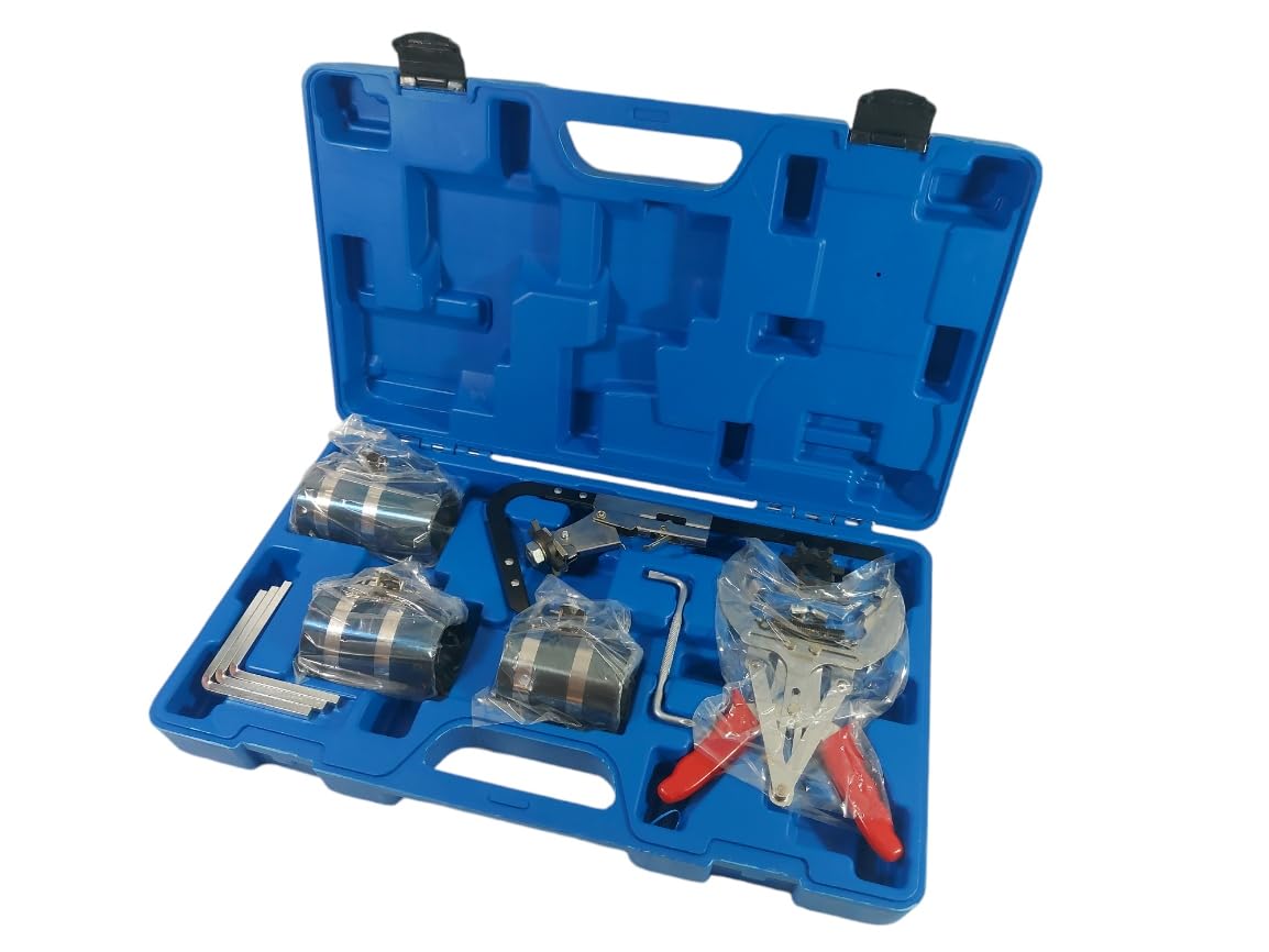 Set attrezzi per le fasce elastiche pistoni, stringi fasce pistoni, kit pulizia sedi fasce pistoni, pinza installazione fasce pistoni