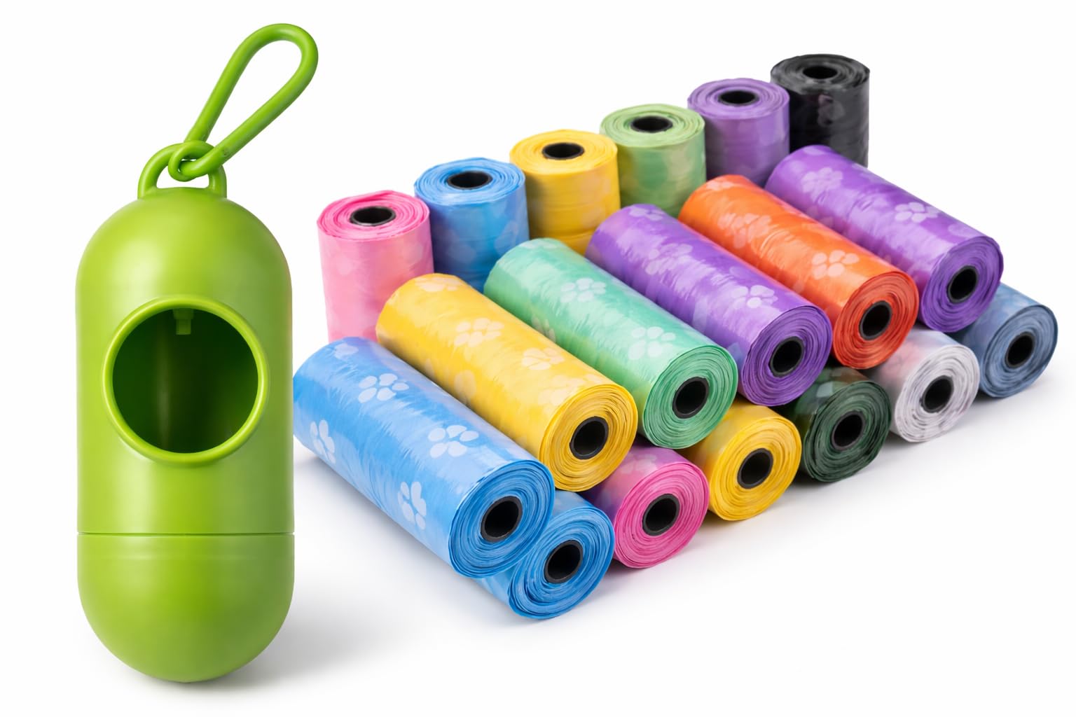 Baby Disposable Diaper Bags with Dispenser Case – 7 Set (6 Rolls + Holder), Leak-Proof & Odor Control Nappy Disposal Waste Bags for Baby Diapers, Sanitary Pads, Pet Poop, Travel Friendly-image-25