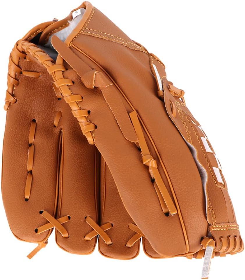 Milisten Softball Baseball Left Hand Glove for Men PVC Basket Weave Comfort Fit Left-Handed Outdoor Sports