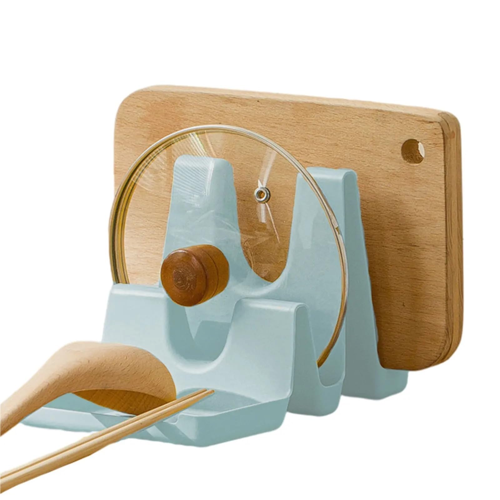 Reposacucharas Estante for Tapas de ollas multifunción, Soporte for Cuchara, Organizador de Cocina for Tenedor, espátula, Cubierta de sartén, Estante de Almacenamiento de vajilla, 3 uds.