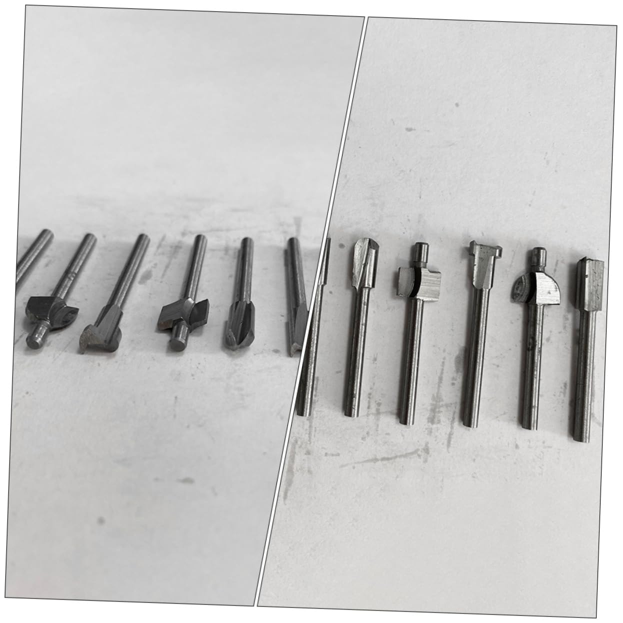 ARTIBETTER Router Bit Set 3mm Round Shank Wood Trimming Bits Slotting Bit for Router Woodworking Edge Trimming Knife Kit