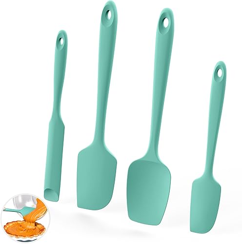 U-Taste Espátulas de silicona resistentes al calor de 600F raspador flexible de silicona de grado alimenticio, utensilios de cocina de mezcla con