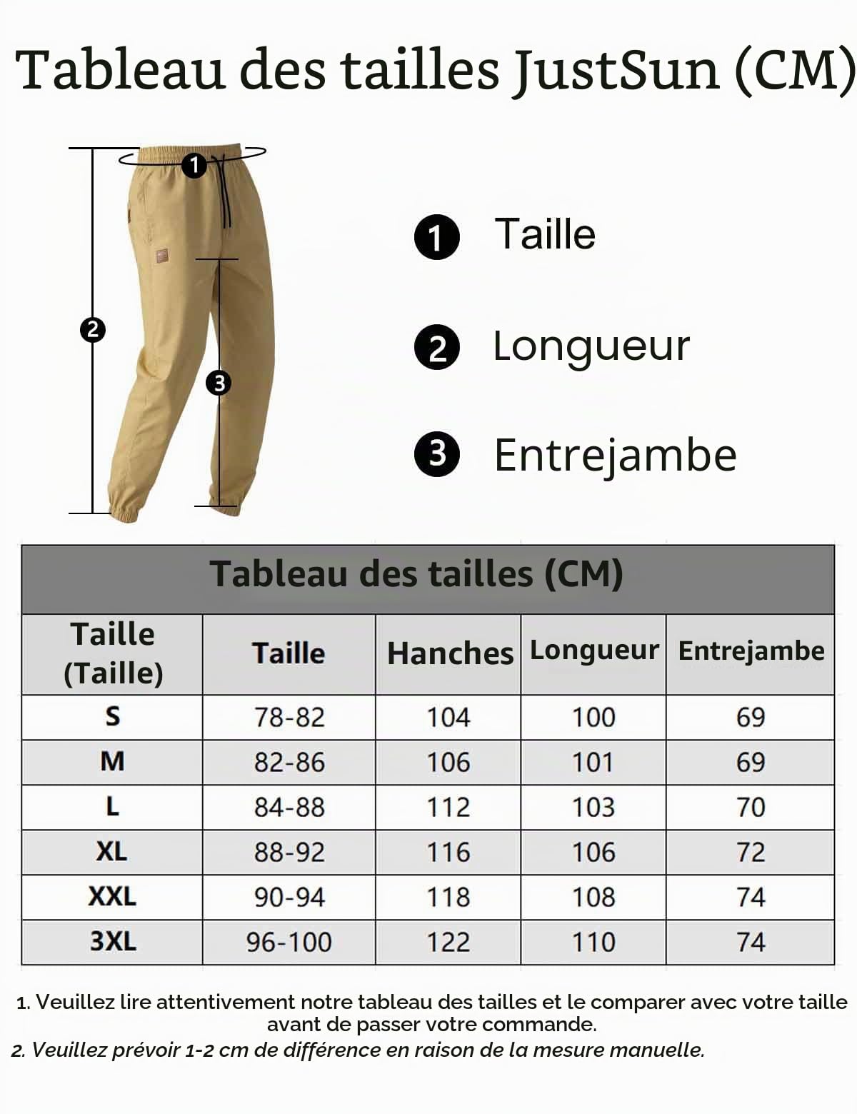JustSun Pantalon Cargo Homme Chino Pantalon Jogging Homme Coton Sport Slim Fit Casual avec Quatre Poches