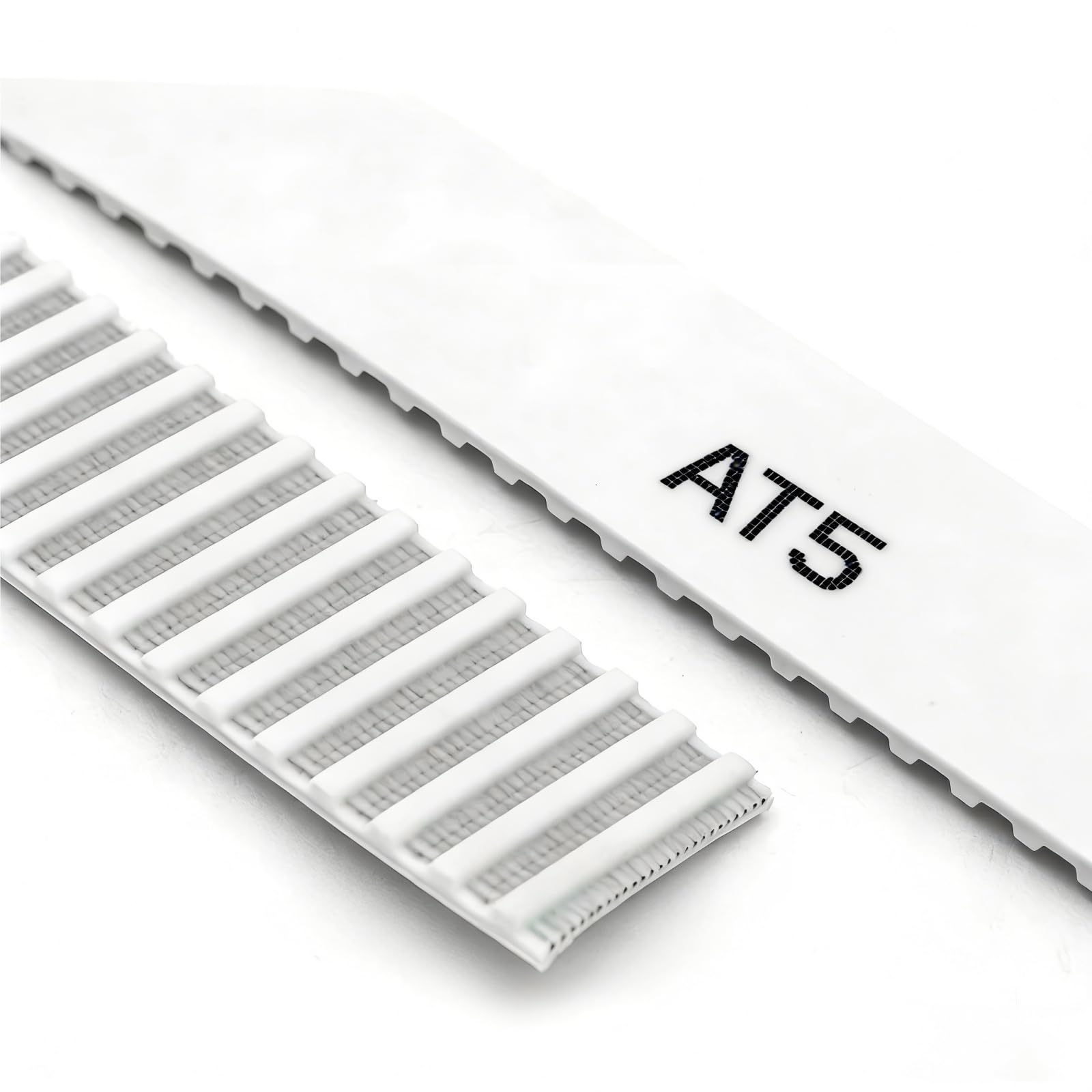 AT5 805 Zahnriemen, weißes PU, 805 mm Länge, Polyurethan, 6,35 mm-80 mm Breite, mit Draht, geschlossener Übertragungsriemen(Width 10mm)