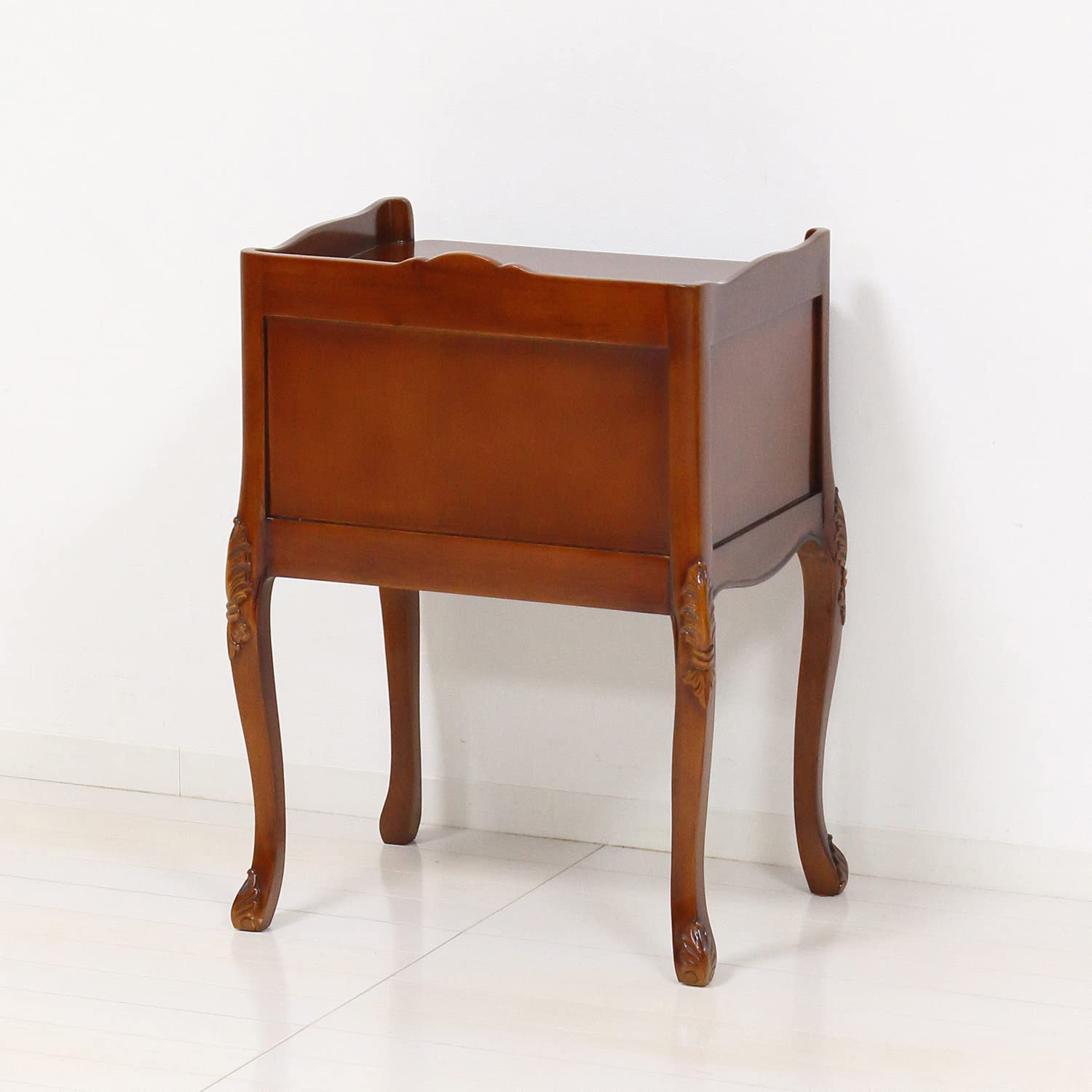 Amazon｜クロシオ(Kuroshio) ルイ 2段チェスト 天然木 マホガニー  