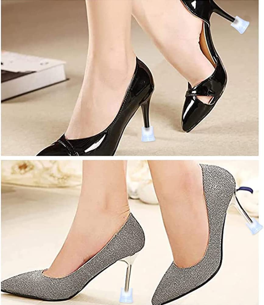 Proteggi Tacchi Per Scarpe Alte - 6 Paia, Antiscivolo, Per Erba E Ghiaia, Trasparenti - Foto 5