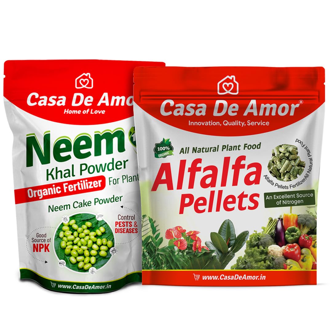 Casa De Amor Special Combo Pack- Neem Khal Powder (900 gm) + Alfalfa Pellets Organic Plant Food (900 gm) total 1800 gm (B07TZQBVKC) Amazon Price History, Amazon Price Tracker
