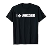 Funny Programmer Geek - I ? Unicode - Unicode In Programming T-Shirt