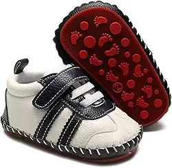 Tênis de caminhada infantil com sola de borracha para bebês meninos meninas couro sintético sola de borracha primeiros passos infantil desenho animado chinelos berços