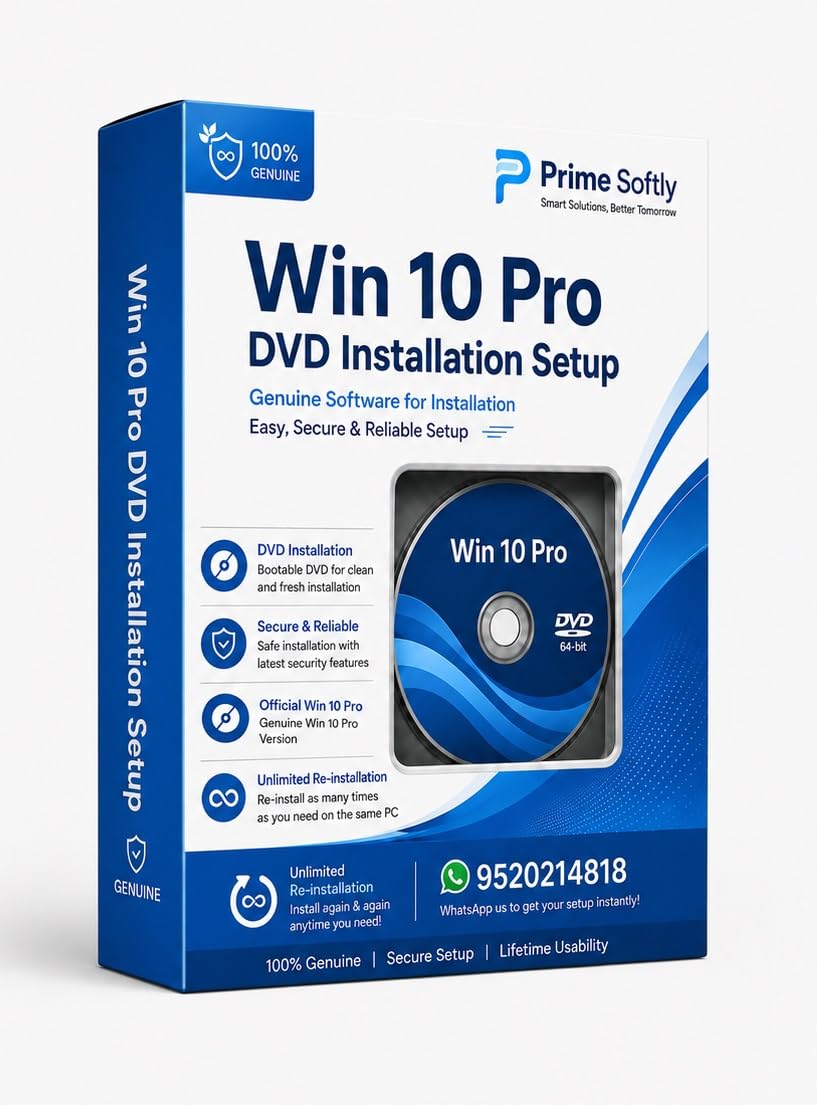 Win 10 Pro Professional Installation DVD | Bootable Setup Media | Fresh Operating System Installation | Lifetime Re-Installation-picture-12