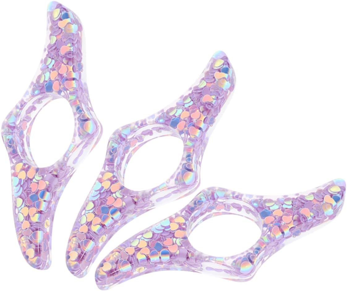 Toyvian 3Pcs Portable Resin Thumb Book Page Holder Reading Supply for Book Lovers Unique Design Page Support Thumb Book Page Holder for Easy Reading and Bookmarking