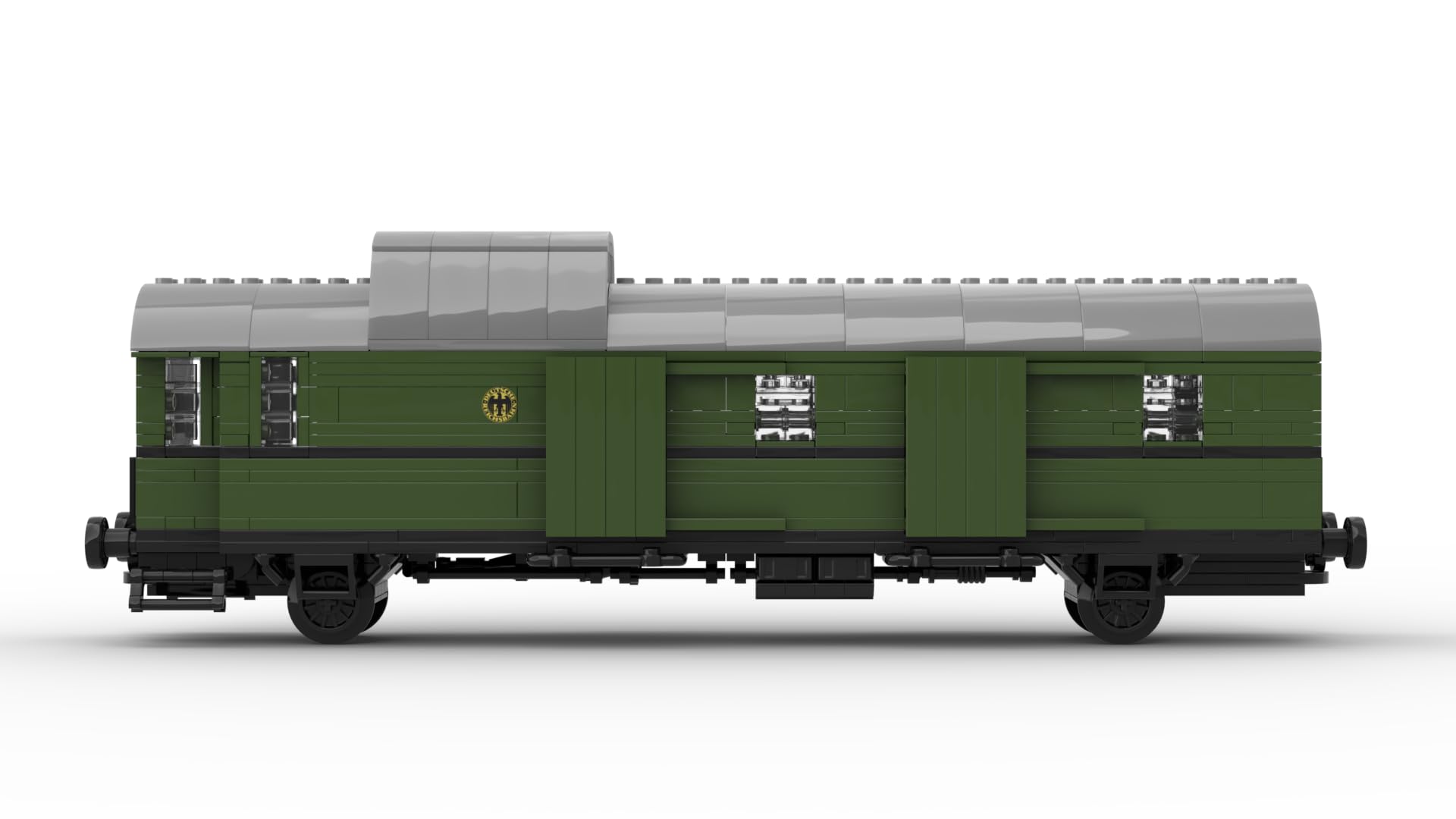 Stone Heap | Personenwagen Bi-29 oder Gepäckwagen Pwi-29 | 2 in 1 Klemmbausteinset | Modellbausatz für Eisenbahn-Fans & Sammler