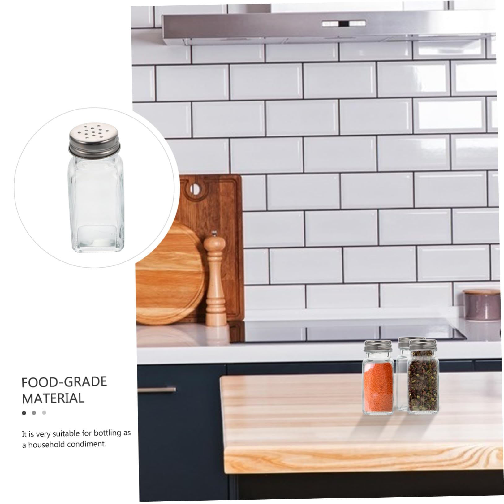 TOYANDONA 10 Stück Glas Gewürzflaschen mit Multifunktionaler Nutzung und Kleinem Design Konische Küchen Glasflaschen für Gewürze und Salz im Haushalt