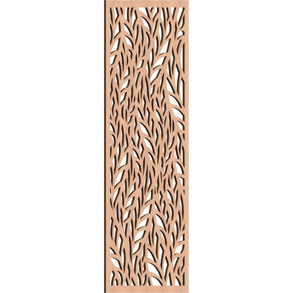 Ortonville Decorative Pierced Fretwork Wood Wall Panels, 21 3/8"W x 54 3/8"H x 3/8"T, Alder