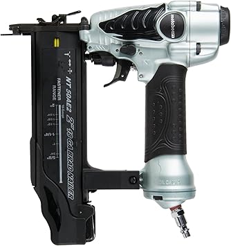 Metabo HPT Brad Nailer, 18 Gauge, Pneumatic, 5/8 to 2 Nails, NT50AE2 | Lightweight, Selective Actuation Switch, Tool-less Depth Adjustment, Adjustable Exhaust, Carrying Case