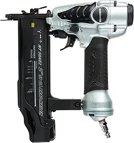 Metabo HPT Brad Nailer, prego pneumático leve Pro-Preferred para trabalhos de acabamento de precisão e construção de móveis, profundidade ajustável, calibre 18, pregos Brad de 5/20.3 cm até 5.1 cm