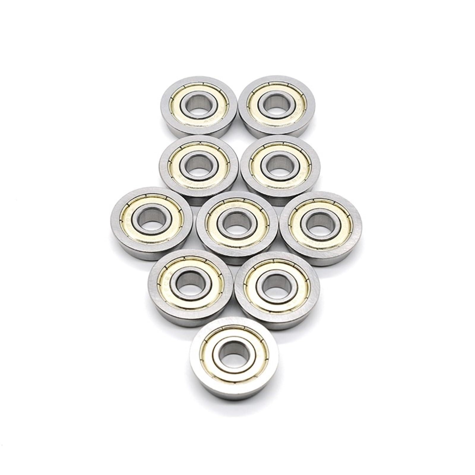 Cuscinetti, 10 PZ 5x19x6mm F635ZZ Flagne Cuscinetto In Acciaio Albero Radiale A Sfere F635 Z ZZ Cuscinetti A Sfera Flangiati