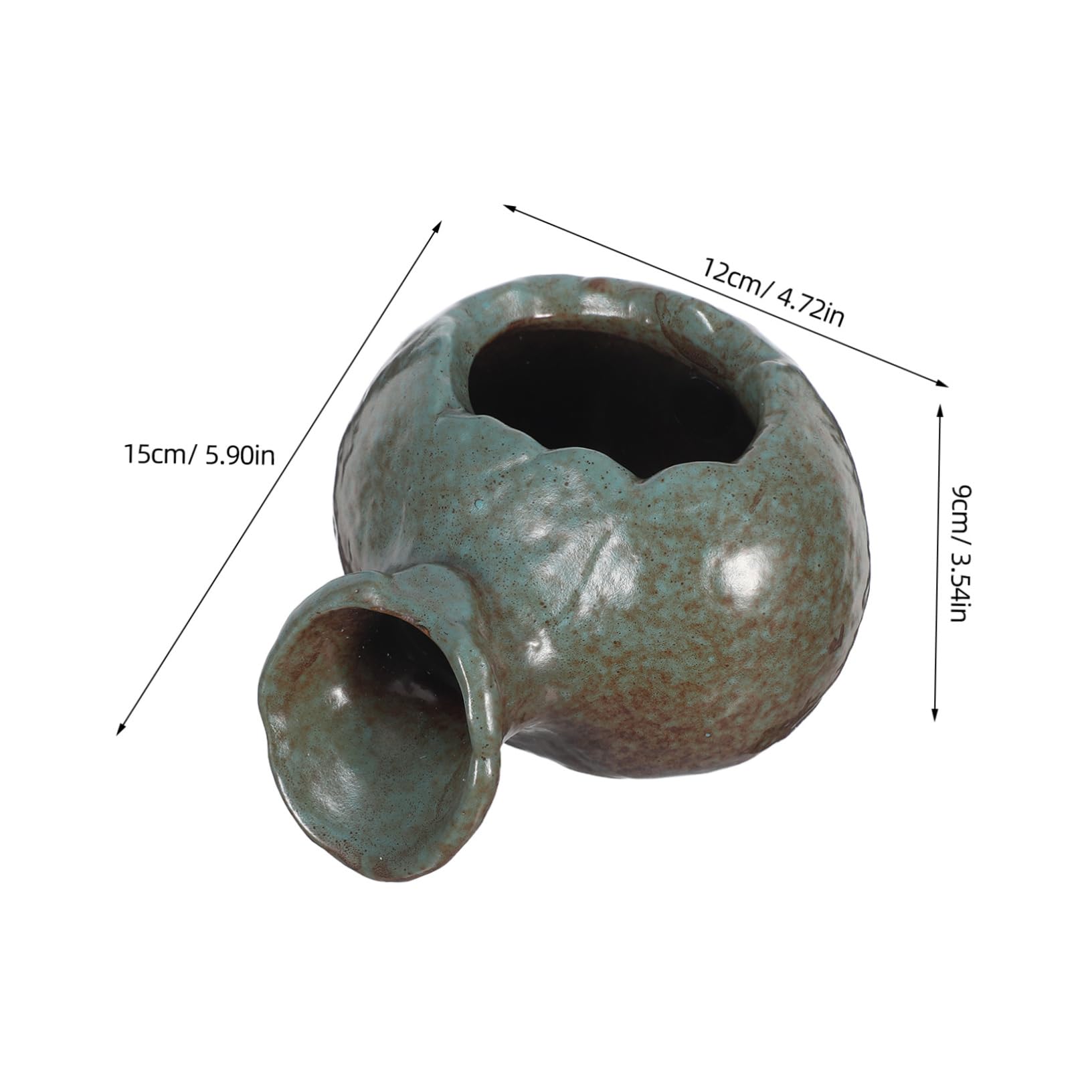 ERINGOGO Vaso di Ceramica Decorativo di Circolazione Acqua Ornamenti per Acquari per Vasche d Acqua Fontane da Giardino e Arredamento da Interno