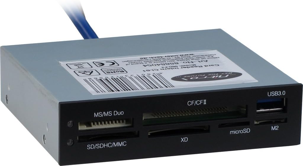 Inter-Tech 88884054 AC Cardreader CI-01 BK, 3,5\