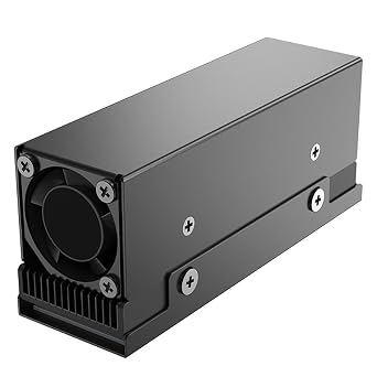 M.2 2280 SSD Heatsink NVME SSD Cooler with 12000RPM PWM Cooling Fan Thermal Pad SSD Cooler Improved Heat Dissipation