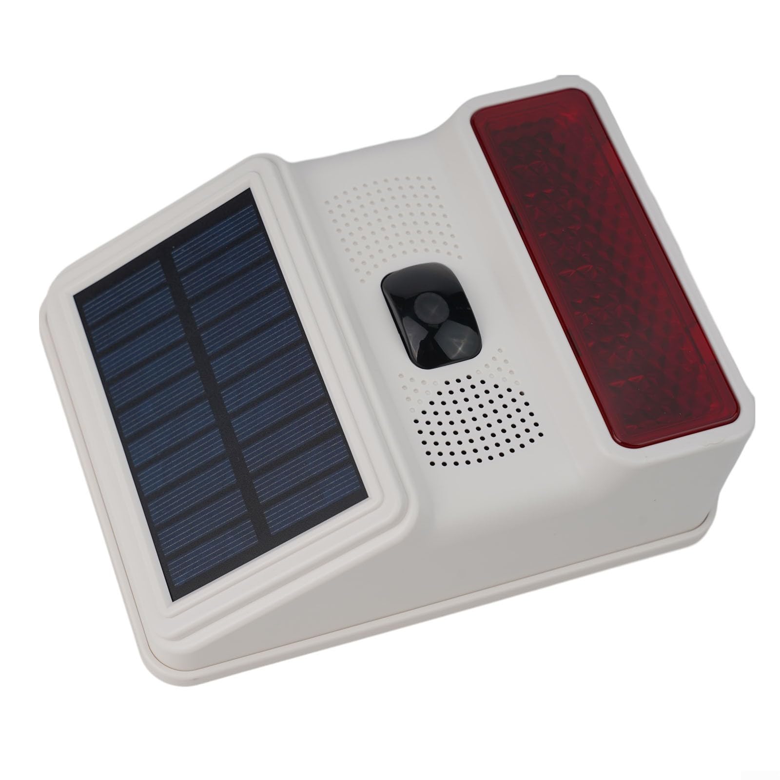 Sirena da esterno wireless a energia solare da 433 MHz, con luce stroboscopica lampeggiante per una maggiore sicurezza domestica, protezione impermeabile e resistente alle intemperie (wireless)