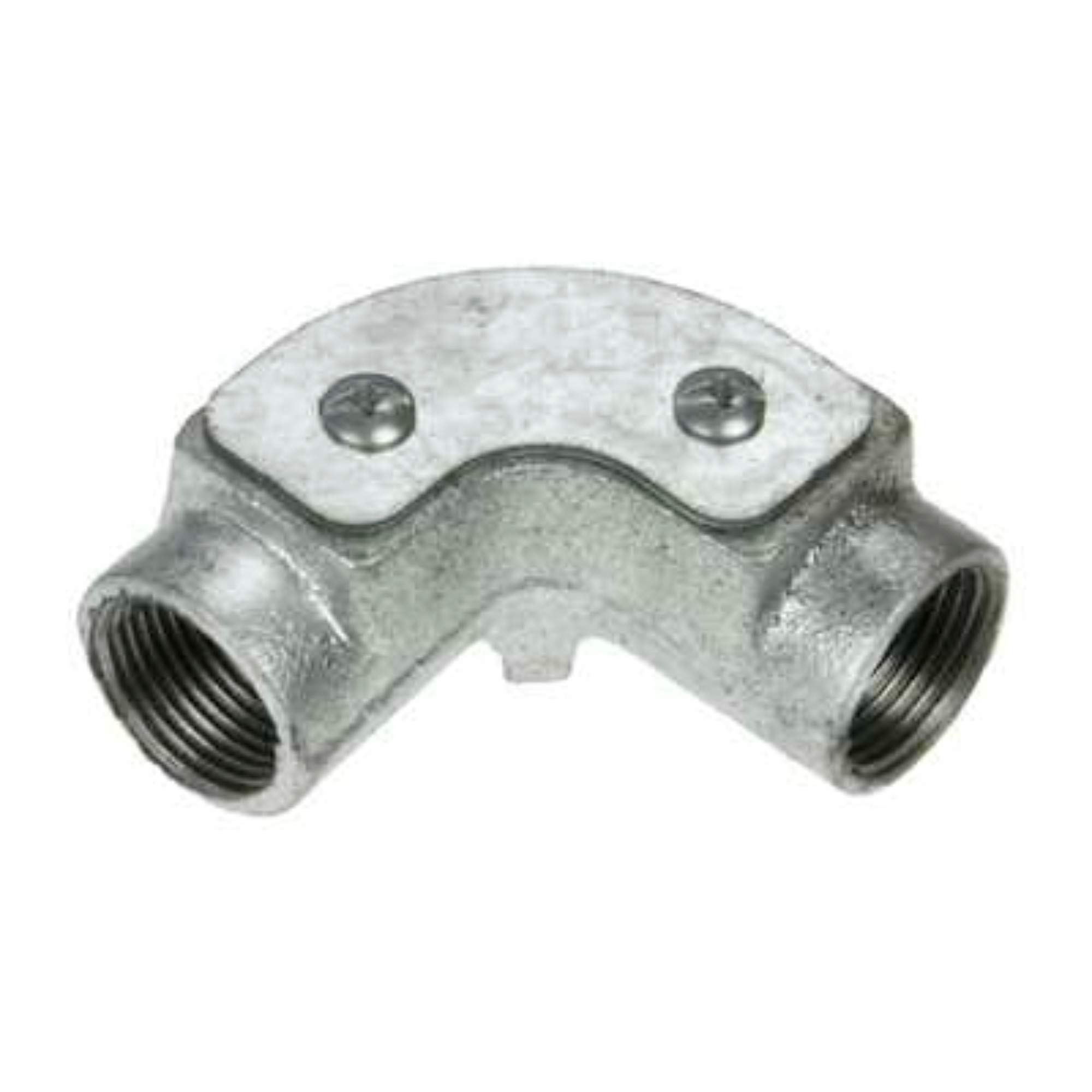 Electrical4all Light Niglon 25Mm Inspection Elbow Galvanised (Sold In 1'S) Steel 1,5,10,20 (5)