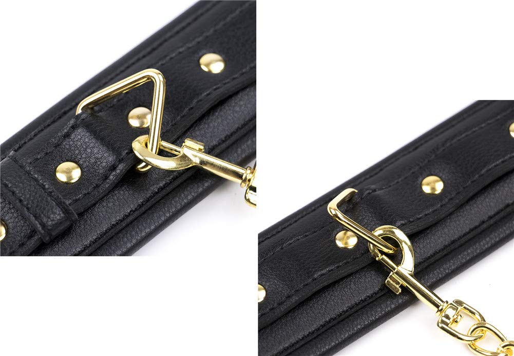 Ensemble de bondage en cuir rembourré