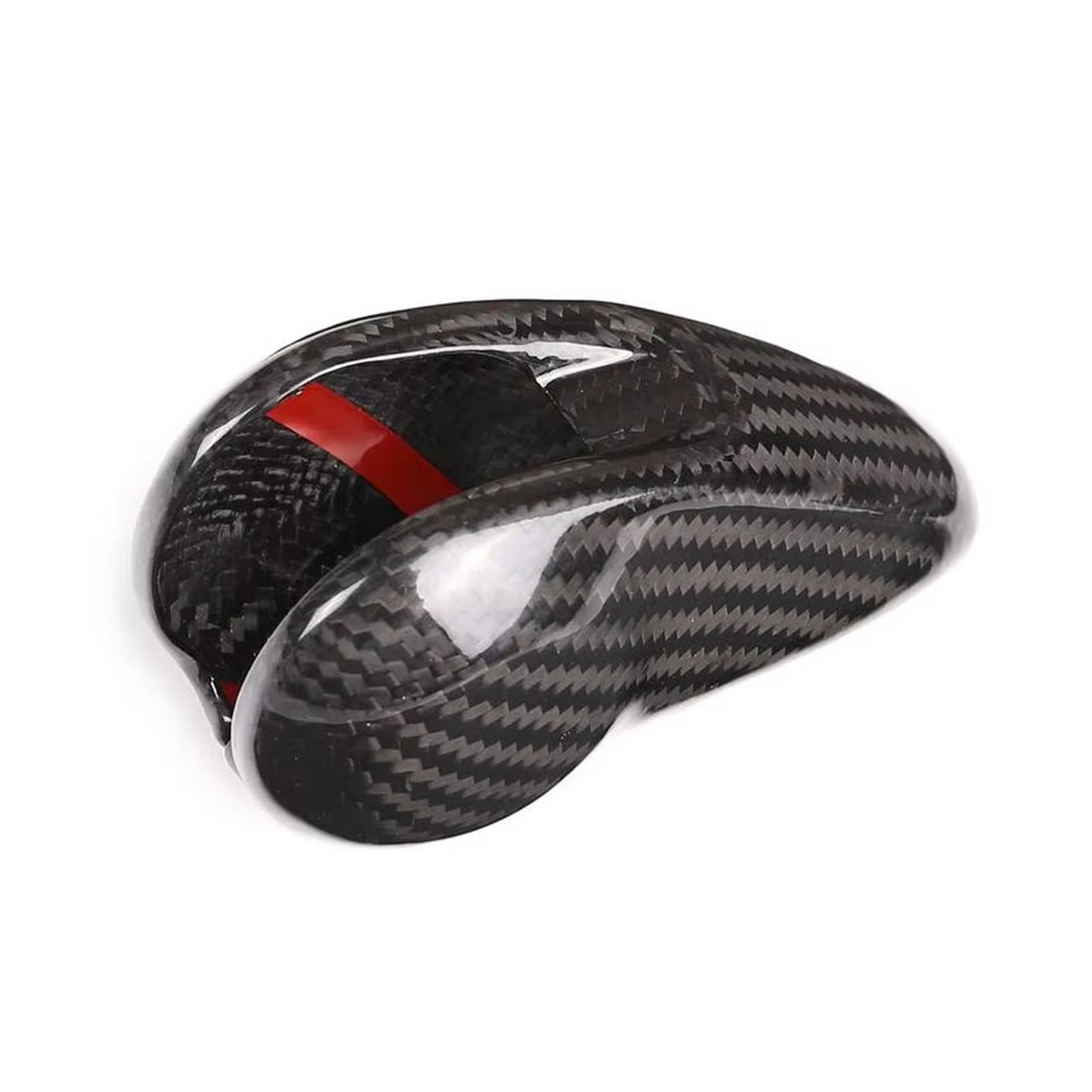 KOEHXJ Shift Gear Knob Cover for Macan for Panamera for 718 for 911 for Boxster for Cayenne for Cayman Carbon Fiber Gear Shift Knob Cover Trim