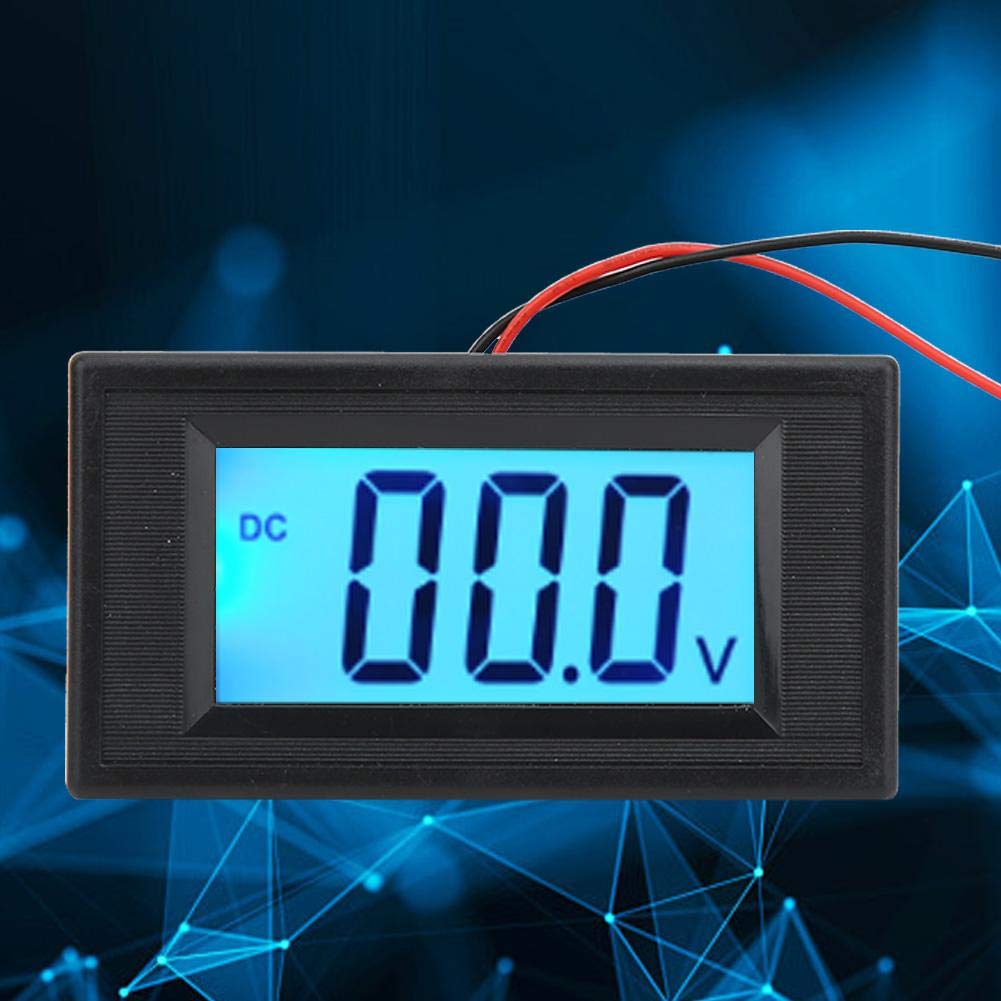 Walfront Monitor Di Tensione Digitale LCD YB5135D Voltmetro DC 40-100V A Due Fili - 8