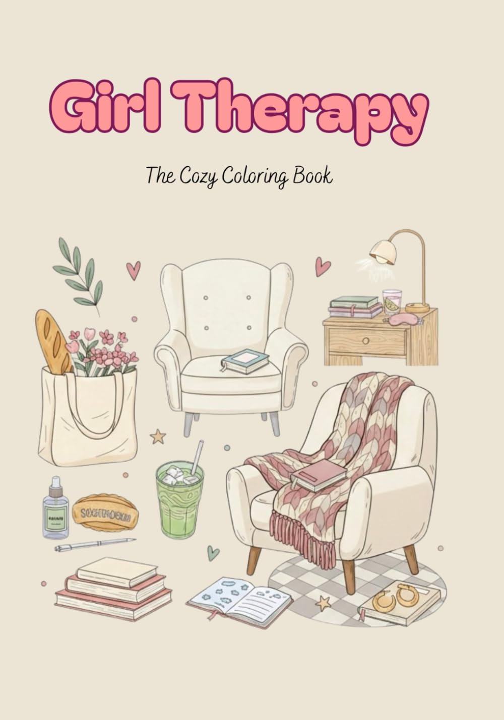Girl Therapy: The Cozy Coloring Book