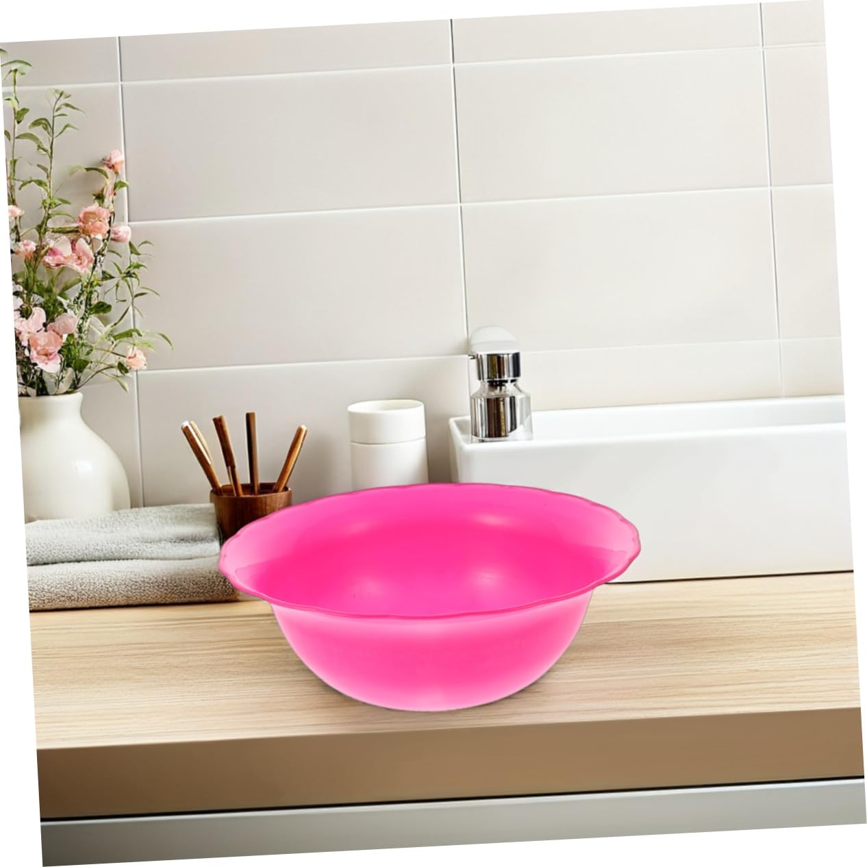 Plastic Wash Basin for 6Pcs Multipurpose Face Cleansing Home Use