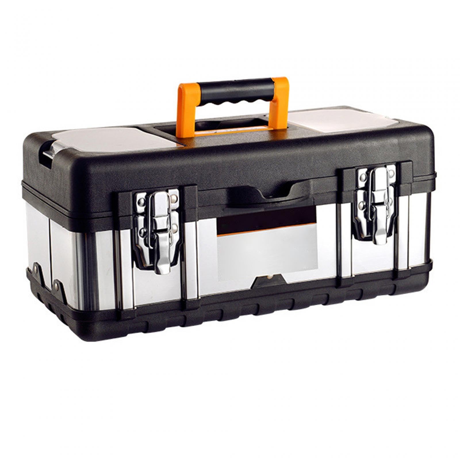 Boîte de rangement outils en acier inoxydable au design robuste 20"