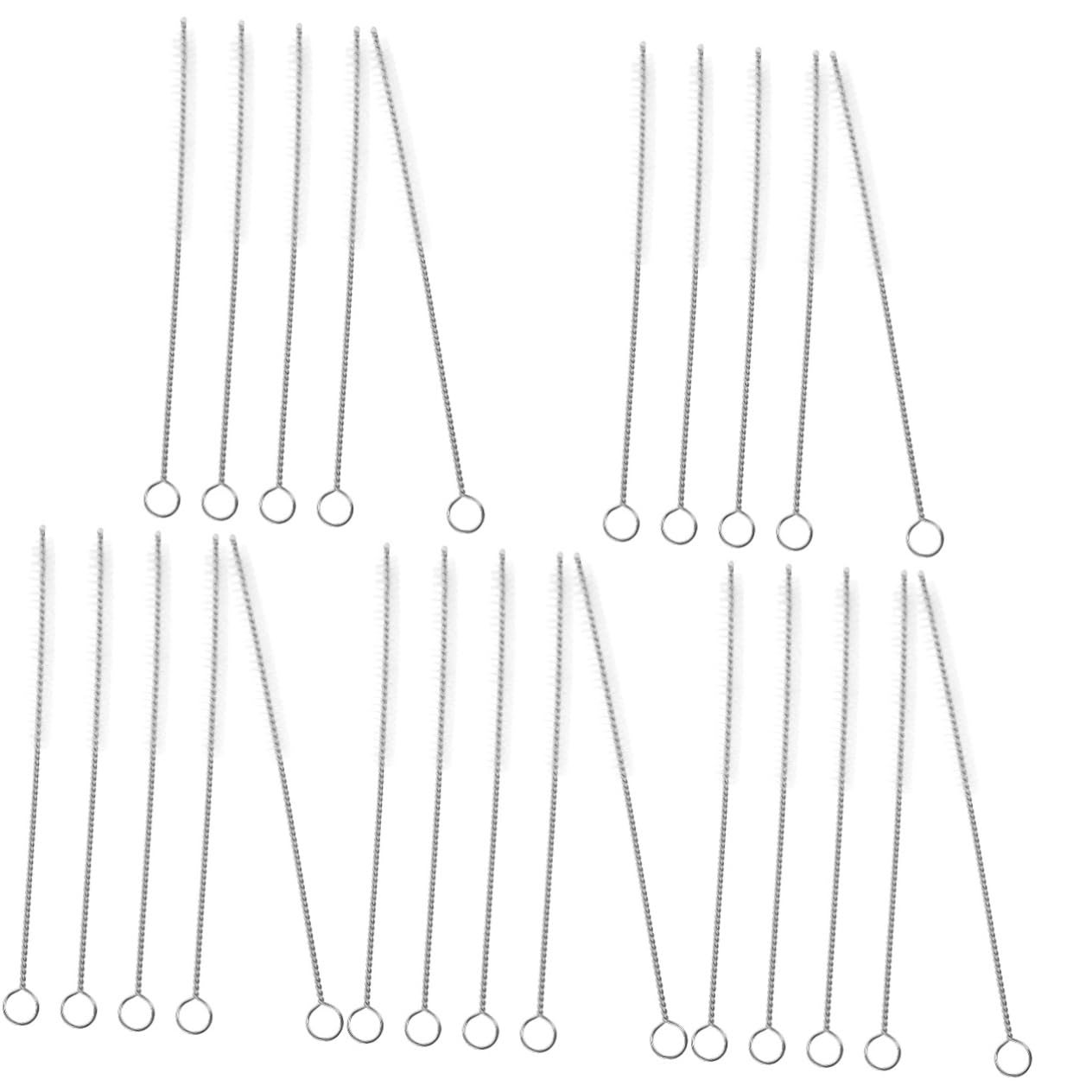 MAGICLULU 25 STK Reinigungsbürste für Brennschneidrohre Babyflaschenbürste elektrische Reinigungsbürste Wasserflasche Haarbürstenreiniger Reinigungswerkzeug Rohrbürste Nuckelflasche Stroh
