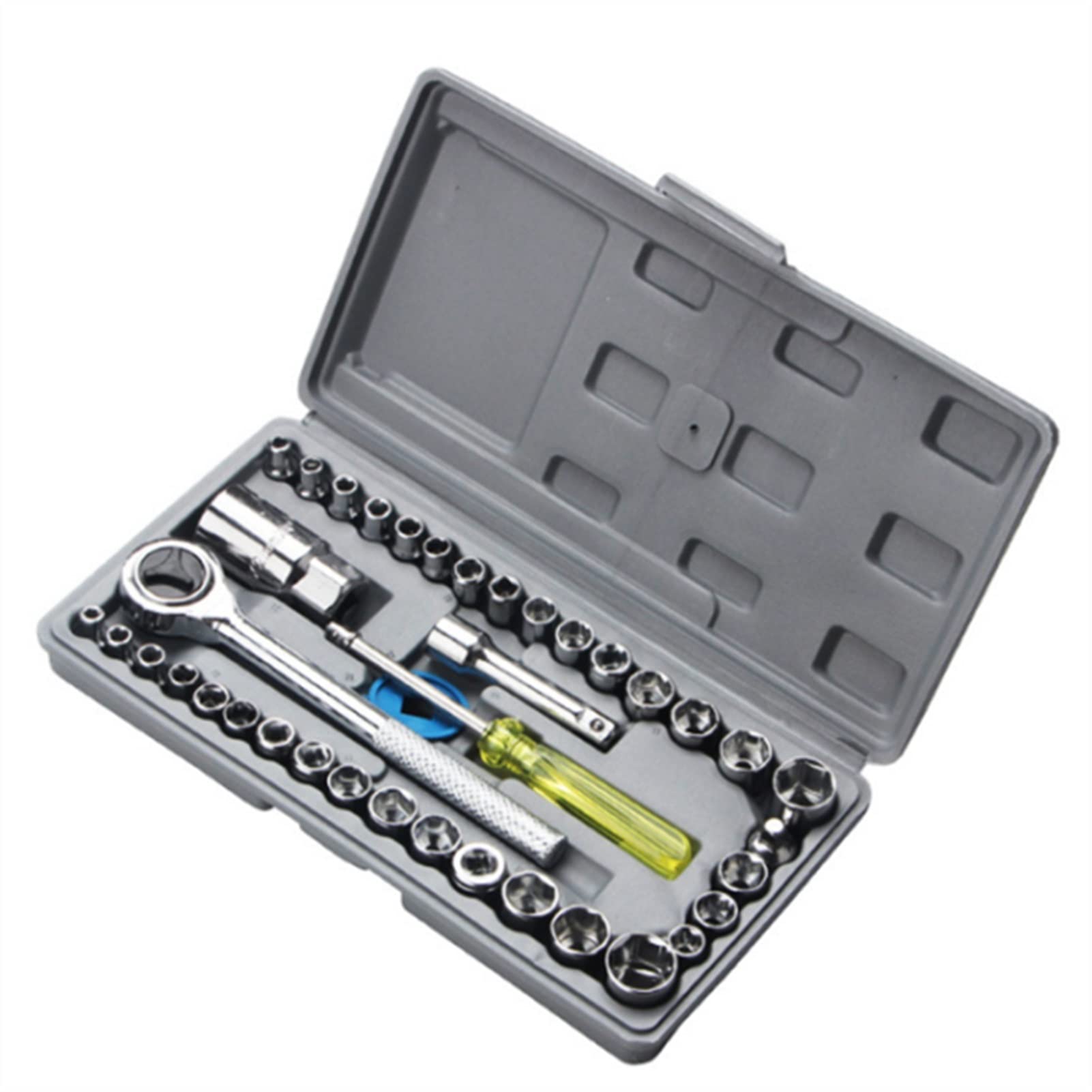 Ensembles d'outils D'outils De Réparation Auto Maintenance Toolbox Sleeve Moto Multifonction 40 Pièces
