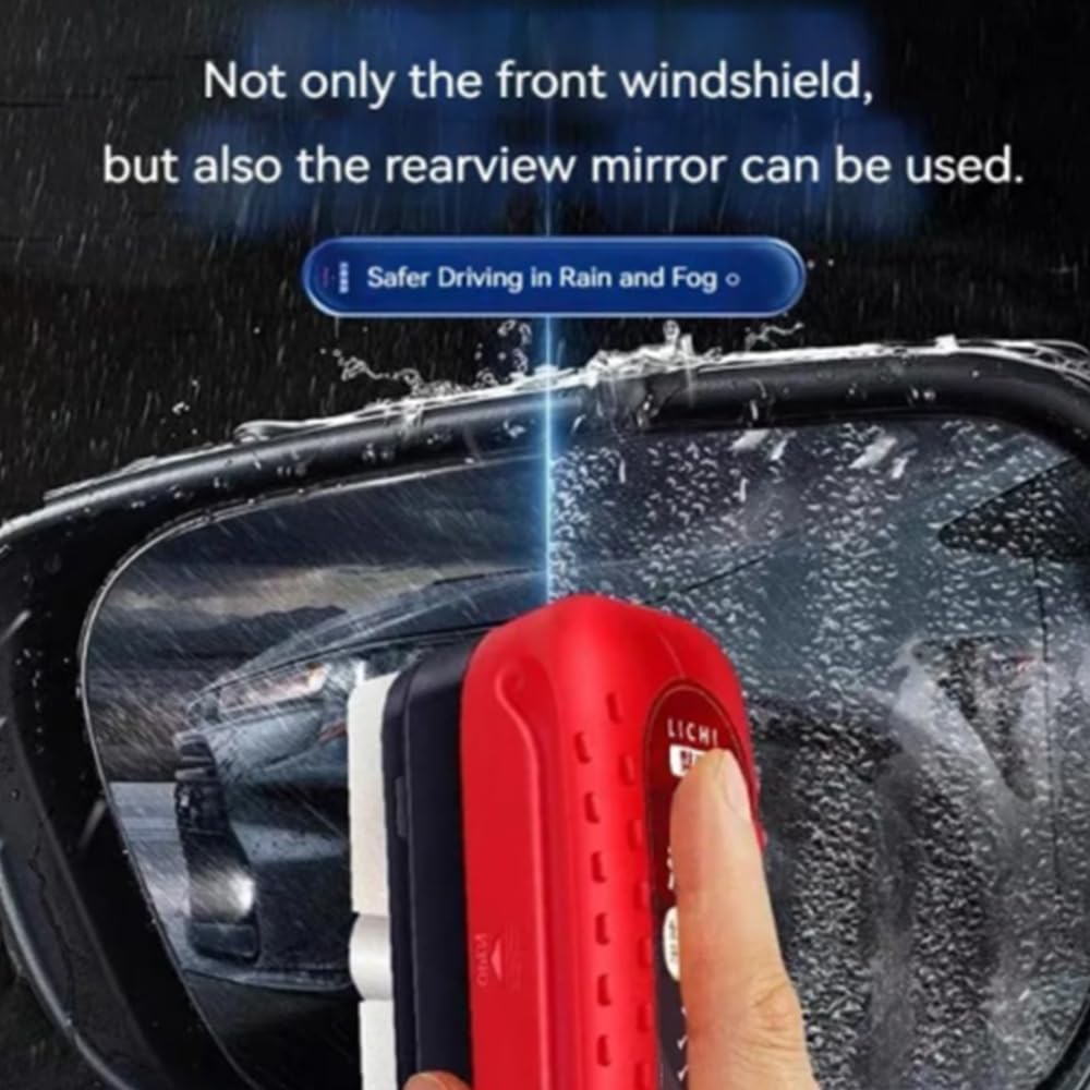 Brosse Nettoyante Pare-brise Voiture – Enlève Les Traces D'huile Et Saletés Sans Laisser De Bulles | Accessoire Auto Pratique - 8
