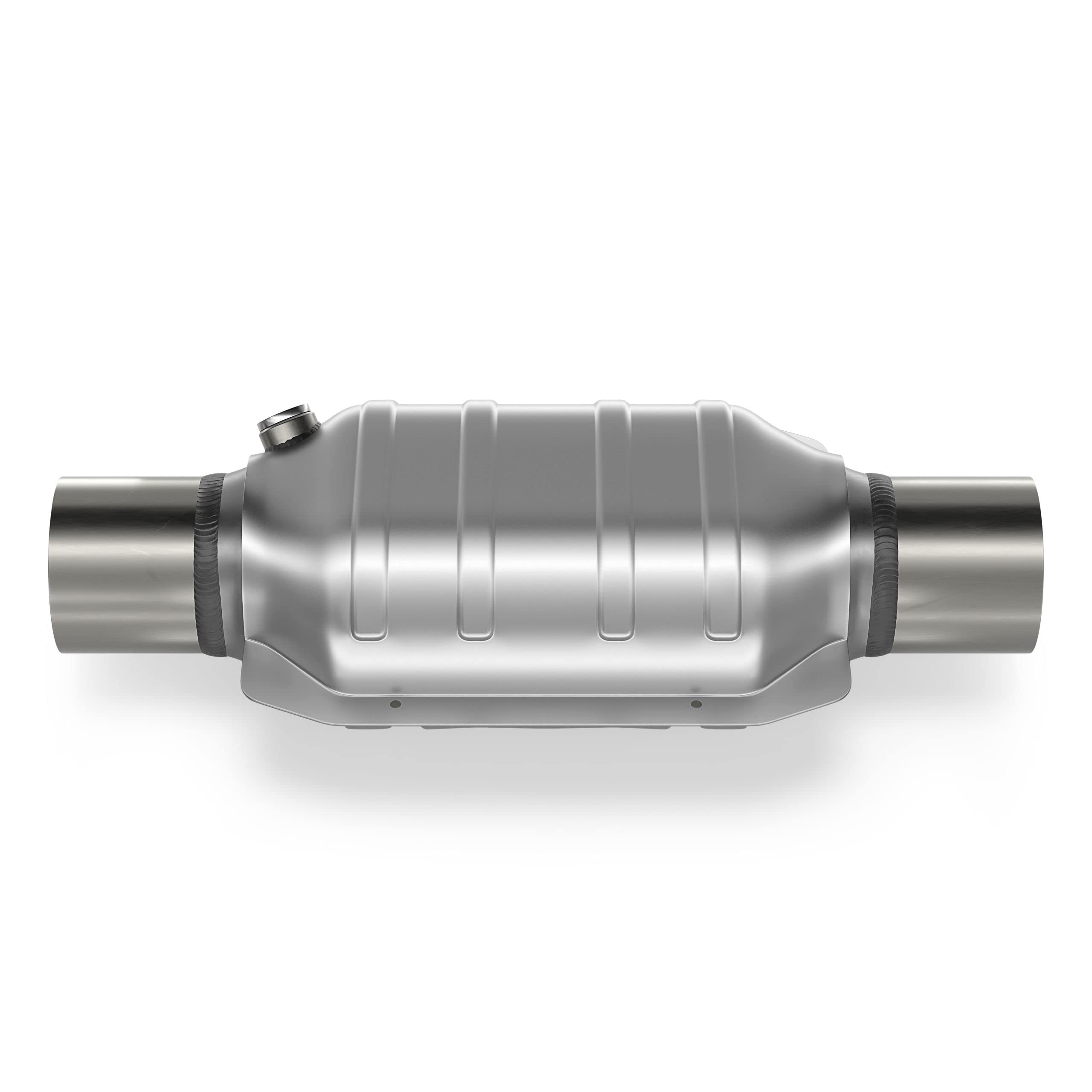 BLUETECH® 200 Zellen UNIVERSALL FLACH Sport Renn Katalysator Euro 4 Norm Metall 101mm ID Anschluss 63,5 mm /2,5" bis 4.0l Motoren.