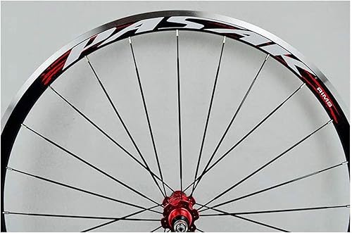 Miniatura 4 de 700C Superlight Road Racing Bike Wheelset Llanta, rueda de bicicleta CV freno 7-11speed cassette hubs sellado rodamiento 6T QR Wheelset