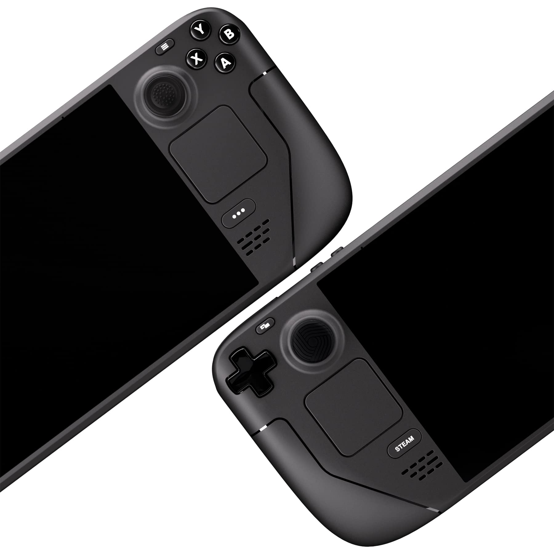 PlayVital Agarres para el Pulgar para Steam Deck LCD Silicona Tapas de Joystick para PS Portal Caps Thumb Grip Cubierta Antideslizante para Joystick para Steam Deck OLED(Samurái&Guardián-Negro) — view 8