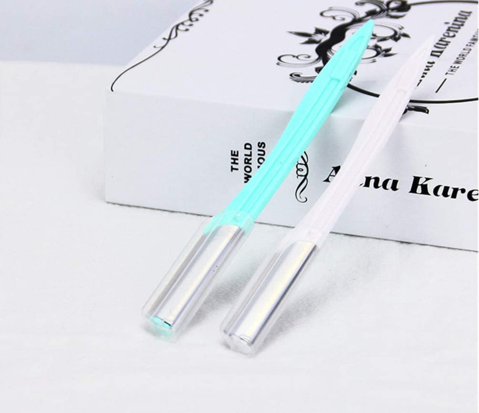 200x Augenbrauenrasierermesser Gesicht Rasiermesser Rasierklingen Beauty Eyebrow Shaper (50x 4er Set)