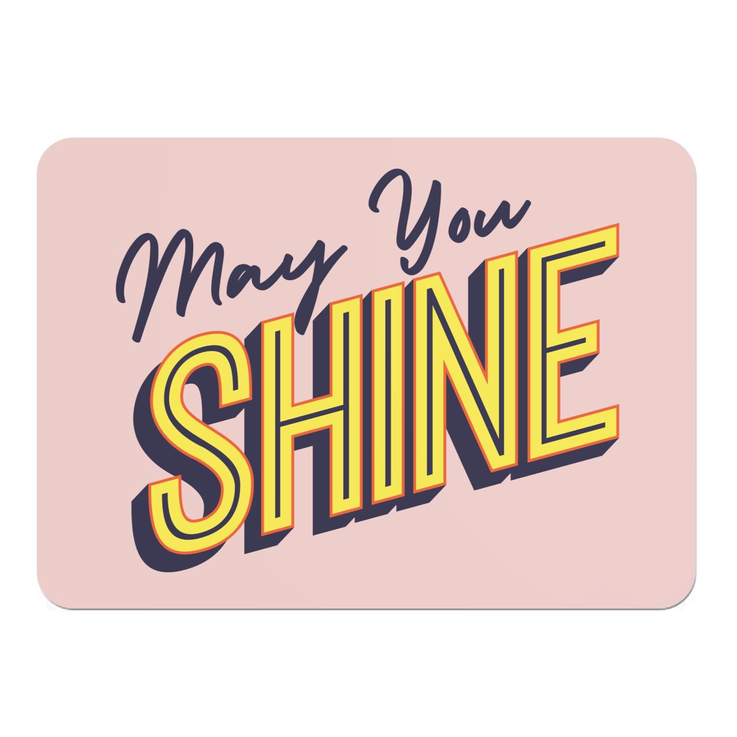 Sets de table rose May You Shine pour vos déjeuners et moments de self love