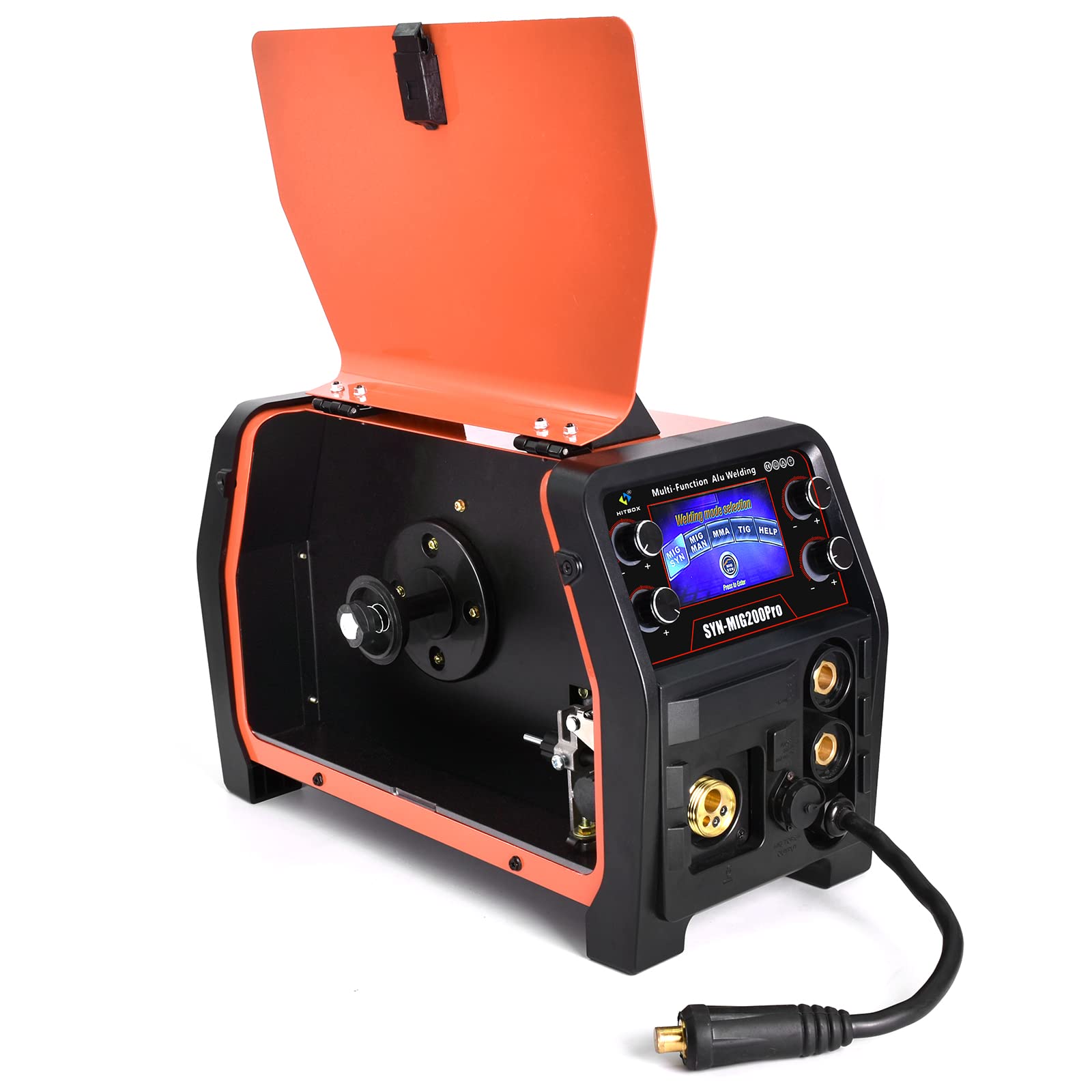 HITBOX 4 in 1 Mig Welder 200A 220V Smart DC Inverter TIG Aluminum